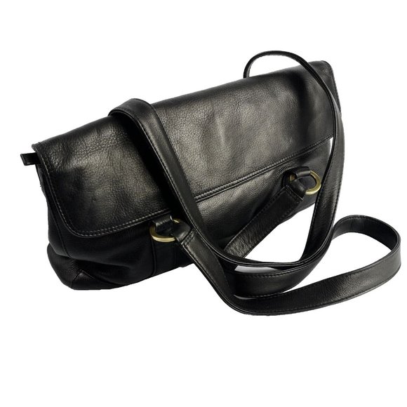 Derek Alexander Super Soft Black Leather Handbag Shoulder Bag 14"x8" Excellent - Picture 9 of 16